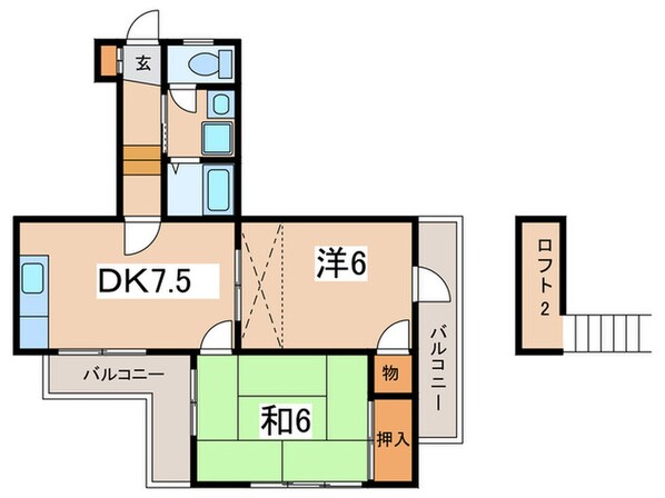 サザンクレストの物件間取画像